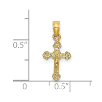 Load image into Gallery viewer, 14K Mini Crucifix W/ Fancy Tips Charm
