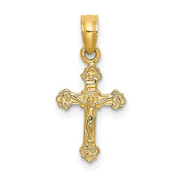 Load image into Gallery viewer, 14K Mini Crucifix W/ Fancy Tips Charm
