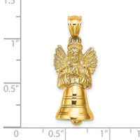Load image into Gallery viewer, 14K 3-D w/ Moveable Angel Charm
