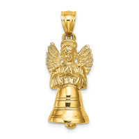 Load image into Gallery viewer, 14K 3-D w/ Moveable Angel Charm
