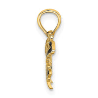 Load image into Gallery viewer, 14K Small Enameled Yellow Butterfly Charm
