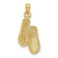 Load image into Gallery viewer, 14K 3D KEY WEST Double Flip Flop Charm

