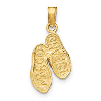 Load image into Gallery viewer, 14k MARCO ISLAND Reversible Flip Flops Pendant
