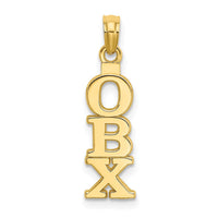 Load image into Gallery viewer, 14K Polished OBX (Outer Banks) Vertical Charm
