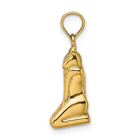 Load image into Gallery viewer, 14K 3D Polished MARCO ISLAND Cat Charm
