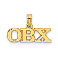 Load image into Gallery viewer, 14K Polished OBX Charm

