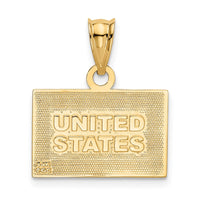 Load image into Gallery viewer, 14k Enameled United States Flag Pendant
