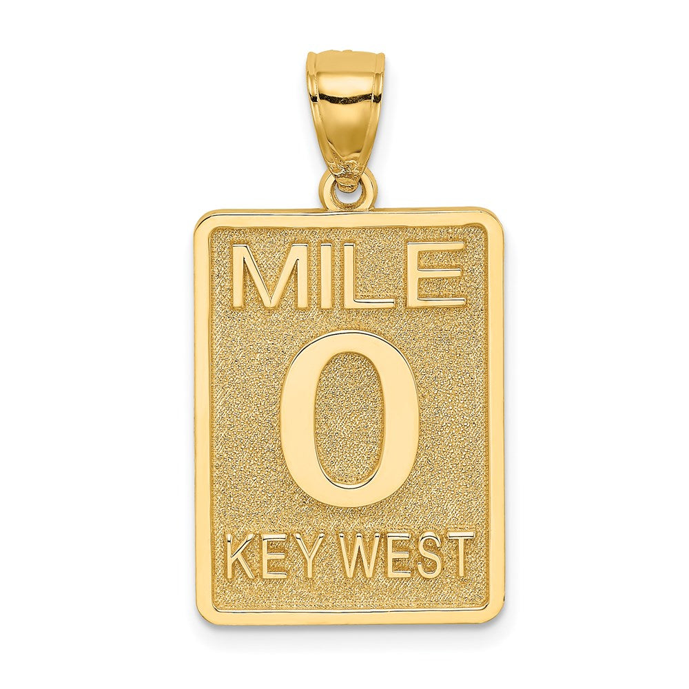 14K Mile Marker 0 / KEY WEST Charm