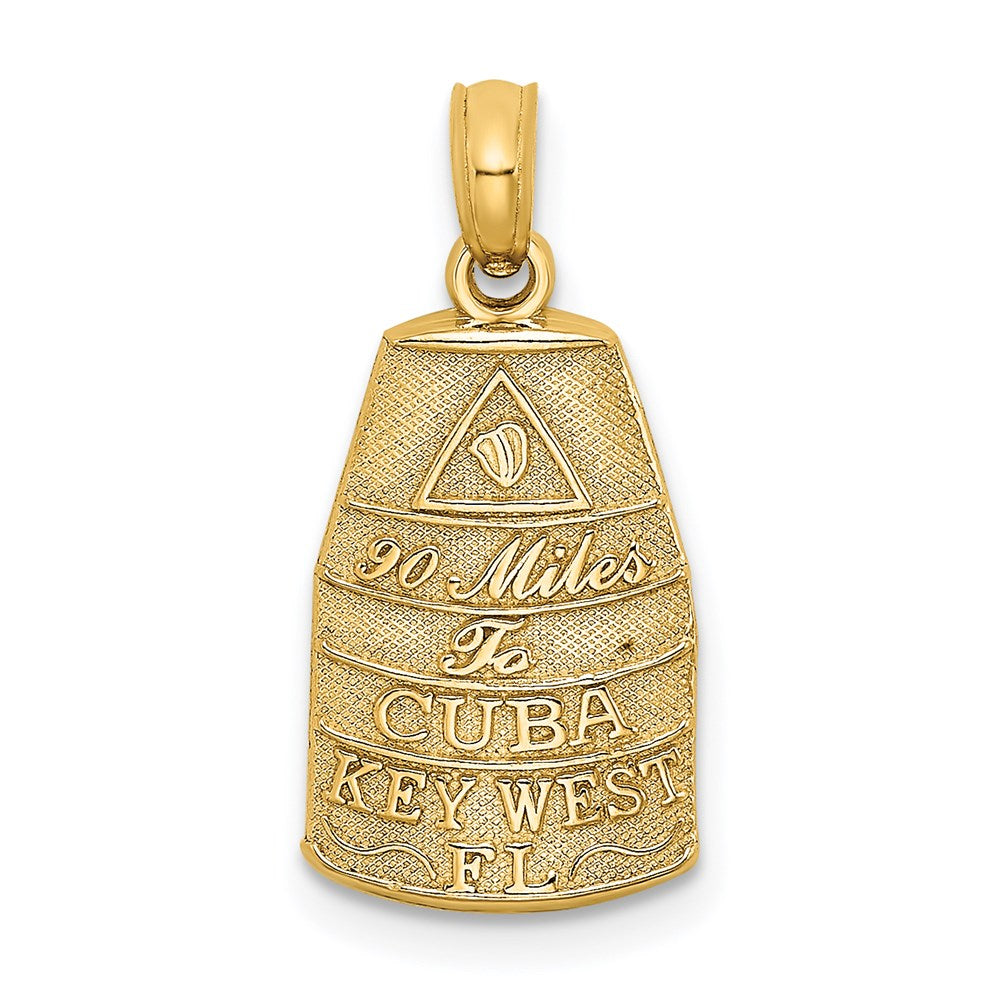 14K Small Southern Most Point USA / KEY WEST FL Charm