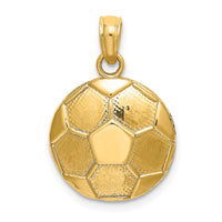 Load image into Gallery viewer, 14K 2-D Engraveable Soccer Ball Charm
