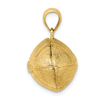 Load image into Gallery viewer, 14K 3-D Football Horizontal Pendant
