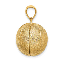 Load image into Gallery viewer, 14K 3-D Textured Basketball Charm
