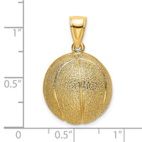 Load image into Gallery viewer, 14K 3-D Textured Basketball Charm
