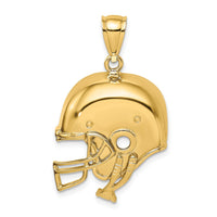 Load image into Gallery viewer, 14K 2-D Polished Football Helmet Charm
