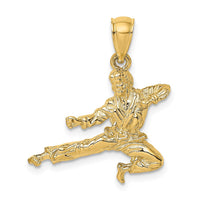Load image into Gallery viewer, 14K 3-D Karate Man Pendant
