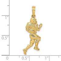 Load image into Gallery viewer, 14K Polished Running Football Player Charm
