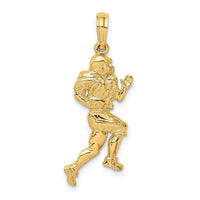 Load image into Gallery viewer, 14K Polished Running Football Player Charm
