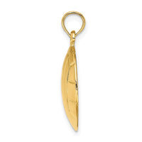 Load image into Gallery viewer, 14K 2-D Polished Volleyball Charm
