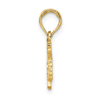 Load image into Gallery viewer, 14K Textured JAMAICA Map Charm
