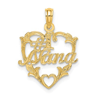 Load image into Gallery viewer, 14K #1 NANA  in Heart Charm
