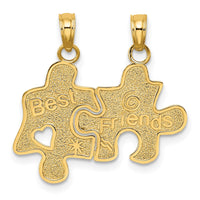Load image into Gallery viewer, 14K BEST FRIENDS Break-apart Puzzle Pieces Charm
