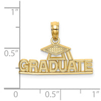 Load image into Gallery viewer, 14K Polished GRADUATE Under Cap Charm

