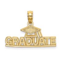 Load image into Gallery viewer, 14K Polished GRADUATE Under Cap Charm
