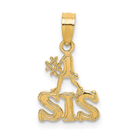 Load image into Gallery viewer, 14K Polished #1 SIS Charm
