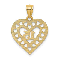 Load image into Gallery viewer, 14K 15  in Cut-out Heart charm
