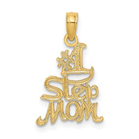 Load image into Gallery viewer, 14K Polished Engraved #1 STEP MOM Charm
