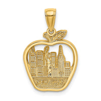 Load image into Gallery viewer, 14k NEW YORK City Skyline in Apple Pendant
