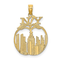Load image into Gallery viewer, 14K New York Skyline in Apple Charm
