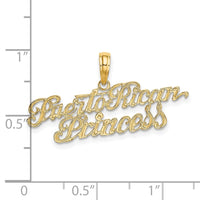 Load image into Gallery viewer, 14K PUERTO RICAN PRINCESS Charm
