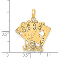 Load image into Gallery viewer, 14K LAS VEGAS w/ Playing Cards Charm

