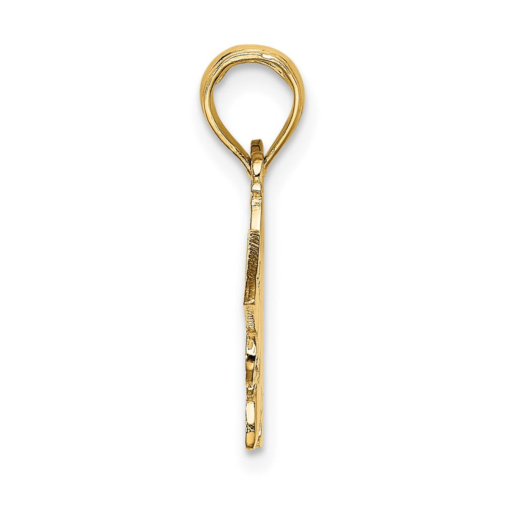 14k I'D RATHER BE FLYING Charm