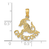 Load image into Gallery viewer, 14K CAPRICORN Zodiac Charm
