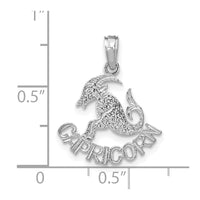 Load image into Gallery viewer, 14k WG CAPRICORN Zodiac Charm

