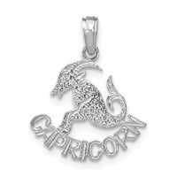 Load image into Gallery viewer, 14k WG CAPRICORN Zodiac Charm
