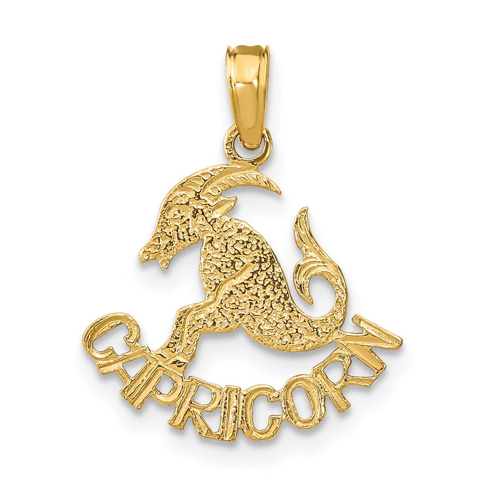 14K CAPRICORN Zodiac Charm