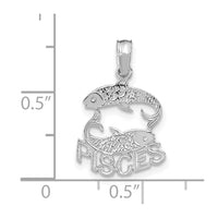 Load image into Gallery viewer, 14k WG PISCES Zodiac Charm
