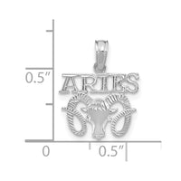 Load image into Gallery viewer, 14k WG ARIES Zodiac Charm
