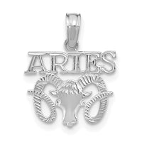 Load image into Gallery viewer, 14k WG ARIES Zodiac Charm
