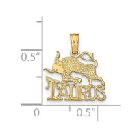 Load image into Gallery viewer, 14K TAURUS Zodiac Charm
