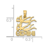Load image into Gallery viewer, 14K GEMINI Zodiac Charm

