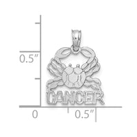 Load image into Gallery viewer, 14k WG CANCER Zodiac Charm
