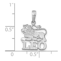 Load image into Gallery viewer, 14k WG LEO Zodiac Charm
