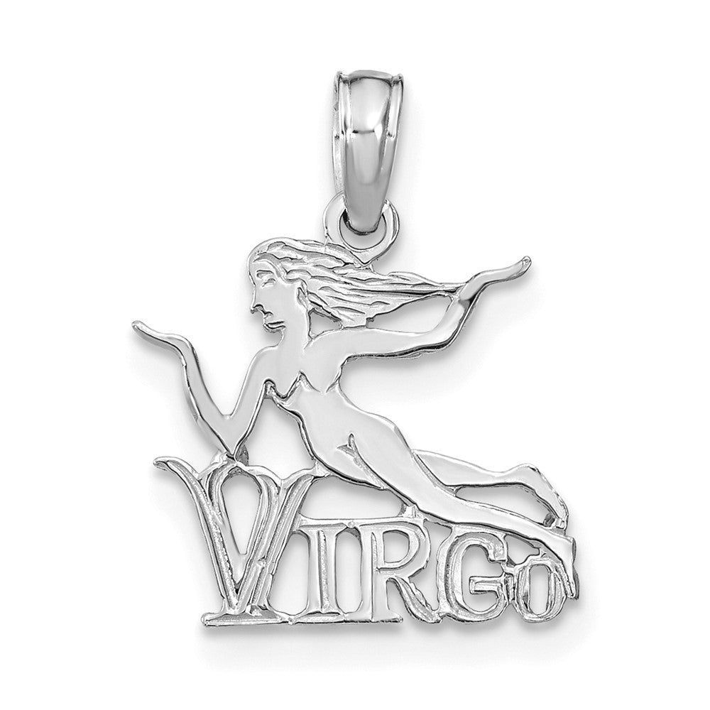14k WG VIRGO Zodiac Charm