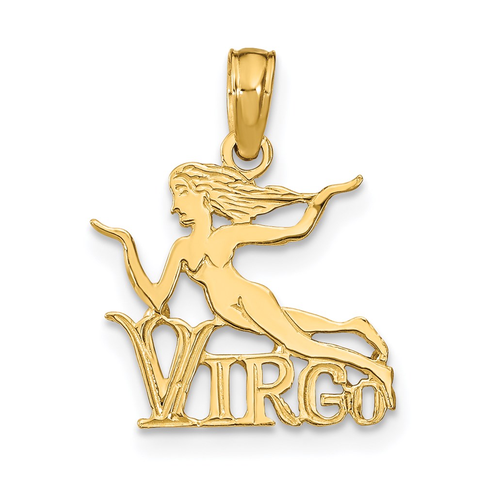 14K VIRGO Zodiac Charm