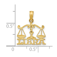 Load image into Gallery viewer, 14K LIBRA Zodiac Charm
