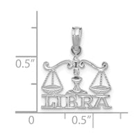Load image into Gallery viewer, 14k WG LIBRA Zodiac Charm
